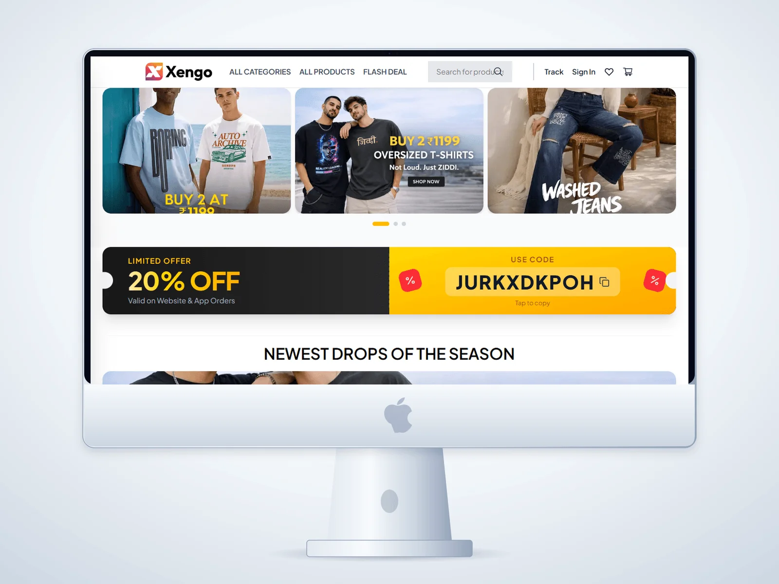 Xengo Mart Desktop View